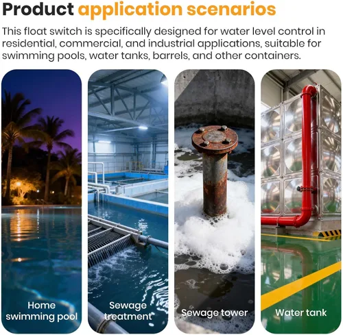Vista 6 de Interruptor de flotador (sin enchufe) Controlador automático de nivel de agua con clasificación IP68, sensor de nivel automático para tanques