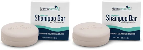 Vista 9 de Dermaharmony Barra de champú de zinc con piritiona al 2% para la caspa y la dermatitis seborreica, sin fragancia (4 onzas)