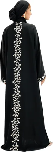 Vista 20 de Abaya elegante y moderna para mujer, ligera, fluida, suave y perfecta para cualquier ocasión