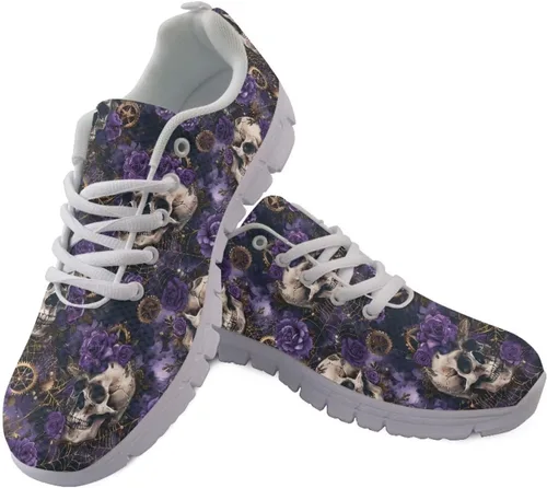 Vista 31 de HUGS IDEA Zapatos deportivos ligeros con patrón de enfermería para mujer Bandera estadounidense