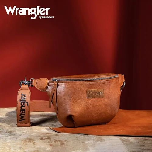Vista 3 de Wrangler Vintage Sling Bag for Women Men Chest Bum Bag Ladies Waist Packs Crossbody Purse