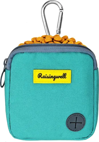 Vista 18 de Bolsa de golosinas para perros Raisingwell para caminar y entrenar con clicker, bolsas para excrementos pequeñas, riñonera con cierre, kit de A1.