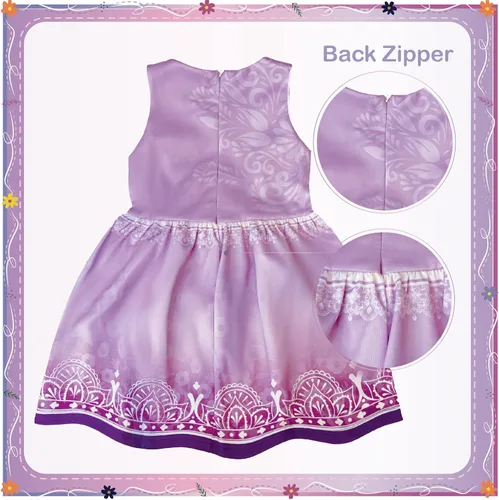Vista 3 de JIJIJUM Encanto - Disfraz de princesa Isabella para cumpleaños