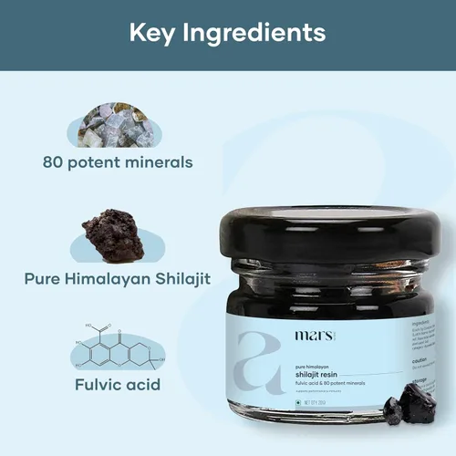 Vista 6 de Mars Himalayan Organic Shilajit Resina Resina natural procedente del Himalaya Apoya la vitalidad, la energía y el bienestar general 0.53 oz