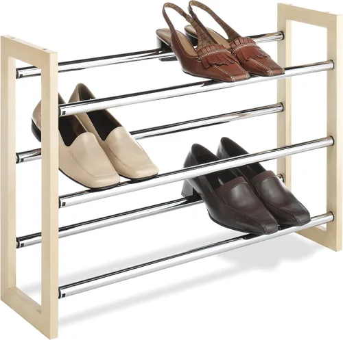 Vista 13 de Whitmor Torre de zapatos de 10 niveles, 50 pares, cromo