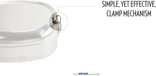 Vista 4 de New Wave Enviro Recipiente de alimentos de acero inoxidable, 40 oz