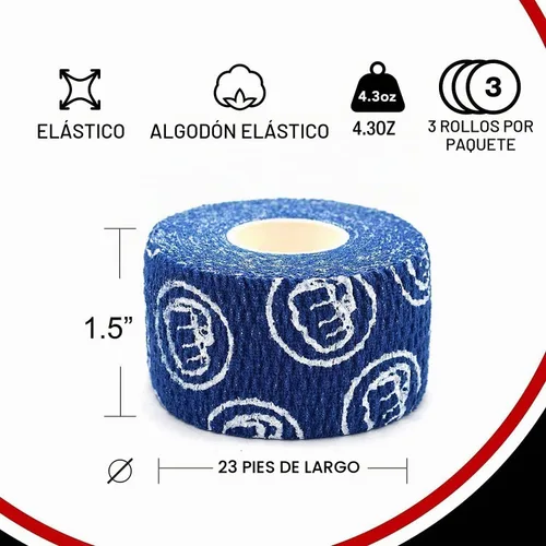 Vista 3 de WOD Nation Flexible Hook-Grip Athletic Tape – Easy-Tear, Sweat-Proof Thumb & Finger Strips for Weightlifting