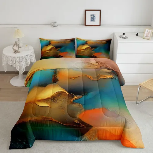Vista 15 de Feelyou Lindo juego de edredón decorativo de hongos para niños, edredón de hongos de dibujos animados para niños y adolescentes, juego de ropa