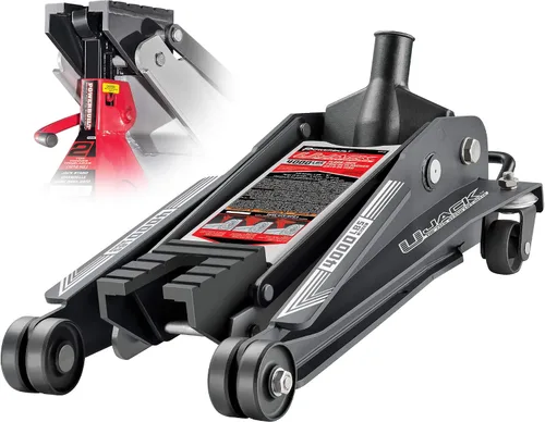 Vista 11 de Powerbuilt Xtra Gato de Suelo de Perfil Bajo para Vehículos con Barra de Seguridad, Gato Extra Bajo para Automóvil - Capacidad de Carga de 2