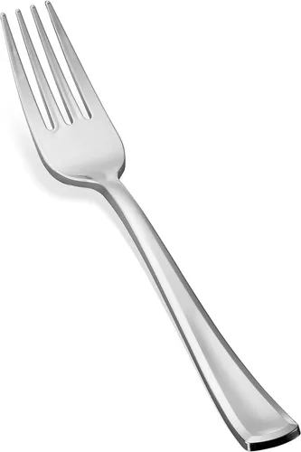 Vista 3 de Juego de 600 cubiertos de plástico – Juego de cubiertos de plástico – Desechable – Juego de cubiertos – 200 tenedores – 200 cucharas – 200 cuchillos