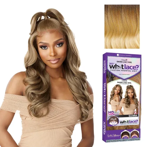Vista 10 de Sensationnel What Lace - Peluca Glenna de 13 x 6 pulgadas, 1 JETBLACK
