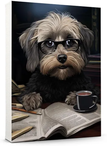 Vista 182 de Thuan Affenpinscher - Póster de lienzo con tus fotos, arte de pared para decoración del hogar, regalo conmemorativo para amantes de las mascotas