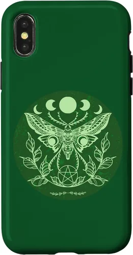 Vista 4 de Funda para iPhone 15 Celtic Wicca Ostara Oculta Moon Moth