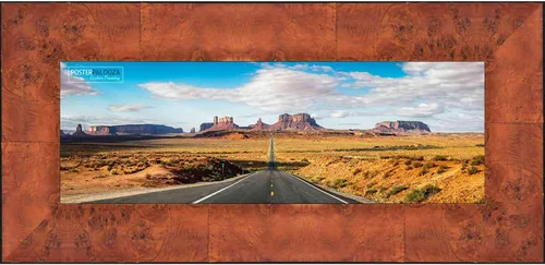 Vista 11 de Poster Palooza 5x5 Inch Traditional Honey Pecan Complete Wood Square Picture Frame with UV Acrylic Plexiglass, Foam Board Backing & Hardware