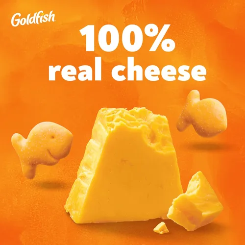 Vista 4 de Goldfish Galletas de queso cheddar, bolsa de 10 onzas