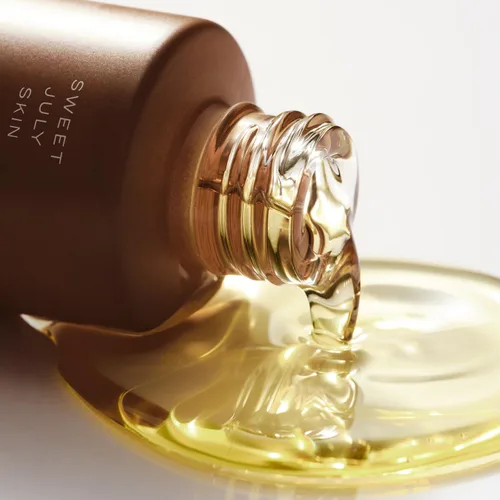 Vista 6 de SWEET JULY SKIN Irie Power - Aceite facial hidratante, iluminador, hidratante, escualeno, aceite de semilla de neem, aceite de raíz de cúrcuma