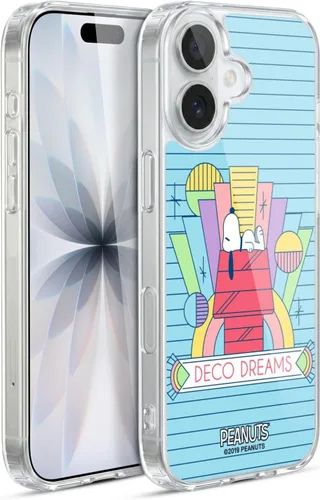 Vista 8 de Head Case Designs Snoopy Deco Dreams - Funda de gel suave con licencia oficial de Peanuts Blue Pattern compatible con Apple iPhone 7 Plus/iPhone 8