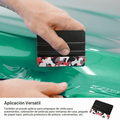 Vista 4 de EHDIS 10 unidades de espátula de vinilo de 4 pulgadas para coche, aplicador de calcomanías, tinte de ventana, herramienta de alisado con borde