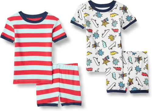 Vista 15 de Amazon Essentials Babies, Toddlers and Boys' Snug-Fit Cotton Pajama Set, Multipacks