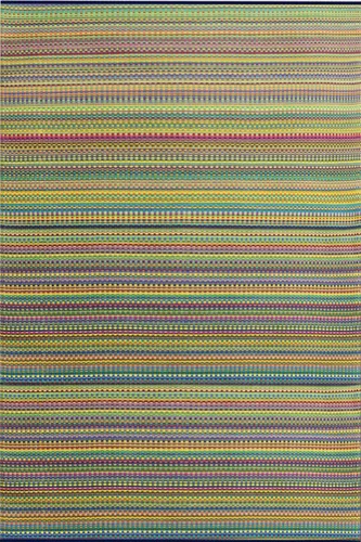 Vista 14 de Mad Mats® Alfombra geométrica para exteriores, tapete de plástico reversible (4 x 6 pies, tejido de cesta, piedra blanca)