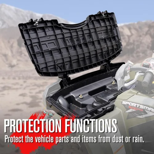 Vista 5 de A & UTV PRO Kit de caja de almacenamiento inferior y cubierta de servicio frontal para Polaris Sportsman 400 450 500 600 700 800 2005-2010