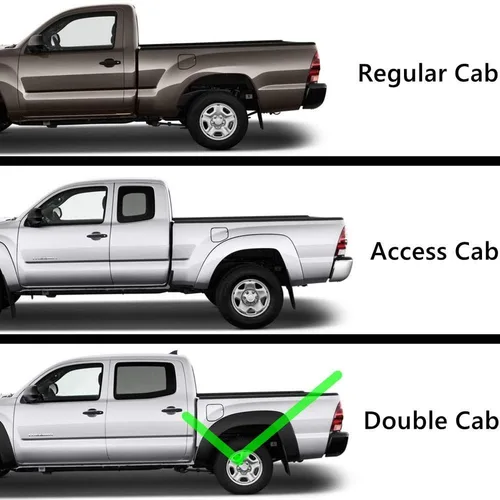 Vista 5 de Estribos cromados de 6 pulgadas compatibles con Toyota Tacoma 2005-2023 doble cabina Crew Cab Side Step Nerf Bar