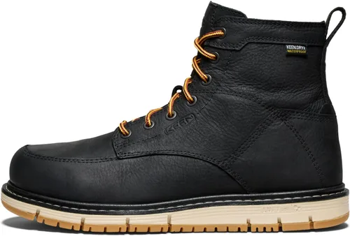Vista 3 de KEEN Utility Botas de trabajo San José con punta de aleación de 6 pulgadas para hombre Negro/Chicle