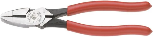 Vista 8 de Alicates de corte lateral Klein Tools HD2000-9NE para Lineman Cortan ACSR, hechos en EE. UU., tornillos, clavos, alambre duro, alicates eléctricos