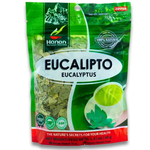 Vista 3 de Hanan Hojas secas de eucalipto - Te de Eucalipto, hojas sueltas de eucalipto natural - Eucalipto Hojas Naturales cultivadas en Perú - Té de hierbas