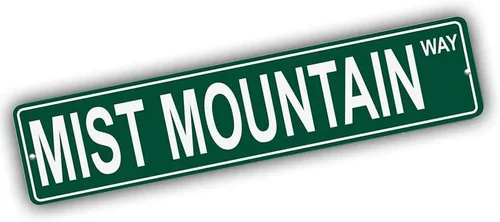 Vista 8 de Ohio Mountains Pick Your Mountain Compatible/repuesto para Acme Hill United States Mountain aluminio metal metal metal estilo letrero de calle