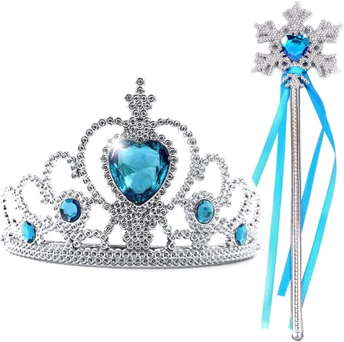 Vista 4 de Snow Princess Costume for Girls Winter Costume for Toddlers Dress Up Halloween Birthday Cosplay Cape with Accessories