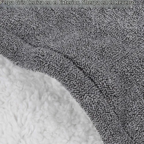 Vista 2 de Catalonia Sudadera tipo manta con capucha para niños, sudadera de sherpa extragrande para adolescentes jóvenes, idea de regalo