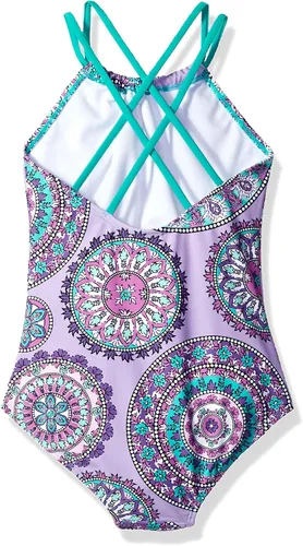 Vista 2 de Kanu Surf Bañador de una pieza con cuello halter para niñas Jasmine Beach