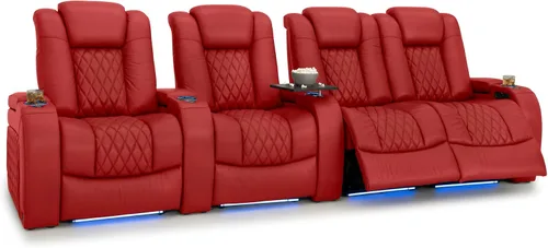 Vista 126 de Seatcraft Asiento de cine en casa Diamante Marrón Reclinable Individual