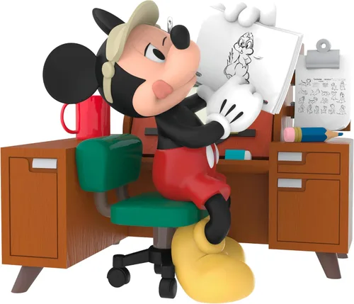 Vista 9 de Hallmark Keepsake Adorno navideño de Disney (astronauta Mickey)