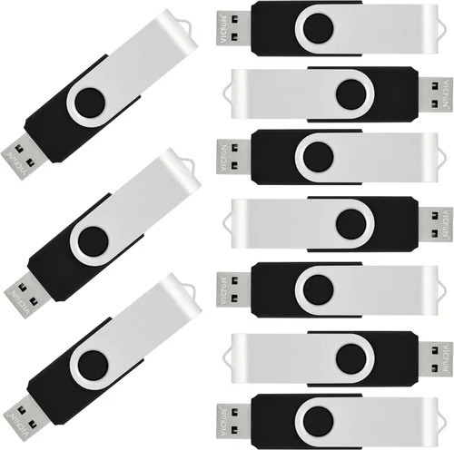 Vista 11 de Paquete de 10 unidades flash USB a granel - Memoria USB de 8 GB - USB 2.0, azul