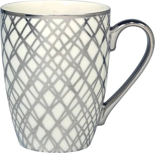 Vista 4 de Certified International Matrix - Tazas cónicas chapadas en plata de 16 onzas, juego de 6 diseños surtidos