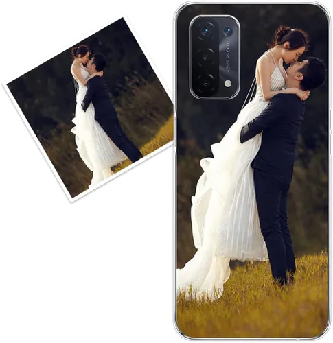 Vista 230 de Funda personalizada compatible con Oppo A1 Pro, fundas de teléfono personalizadas con imagen de foto, imagen de texto, cubierta transparente