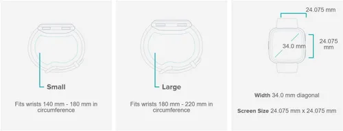 Vista 6 de Fitbit Versa Lite Edition Smart Watch, talla única (bandas S y L incluidas), 1 unidad