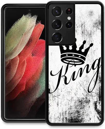 Vista 22 de Funda compatible con Samsung Galaxy S21 Ultra, funda protectora de madera con bandera estadounidense antideslizante y a prueba de golpes