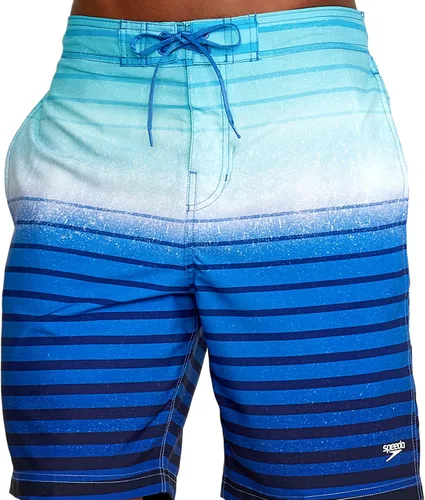 Vista 5 de Speedo Traje de baño para hombre, longitud hasta la rodilla, con rayas, Bondi