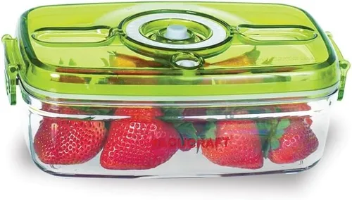 Vista 2 de Recipientes de plástico para almacenamiento de alimentos con tapas herméticas, recipientes rectangulares de almacenamiento de alimentos con tapas