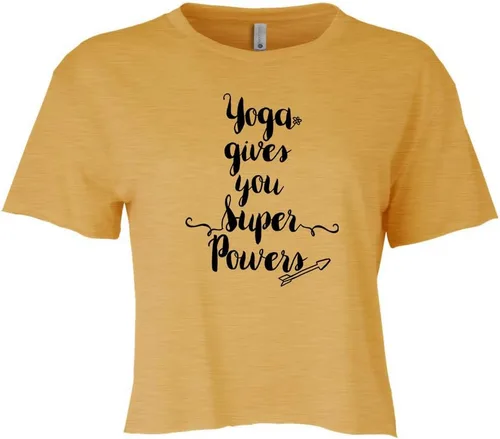 Vista 8 de Women's Screen Printed Crop Tee, Shirts With Sayings