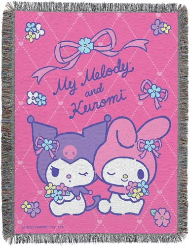 Vista 11 de Northwest Manta tejida para tapiz, 48 x 60 pulgadas, Kuromi So Sassy Kuromi Tan Sassy