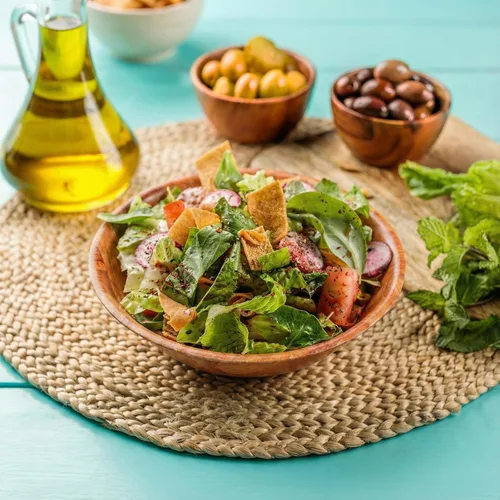 Vista 7 de Elsjoy Paquete de 8 ensaladeras tejidas de madera, cuencos redondos apilables de madera para servir, cuenco rústico para ensalada, frutas, verduras