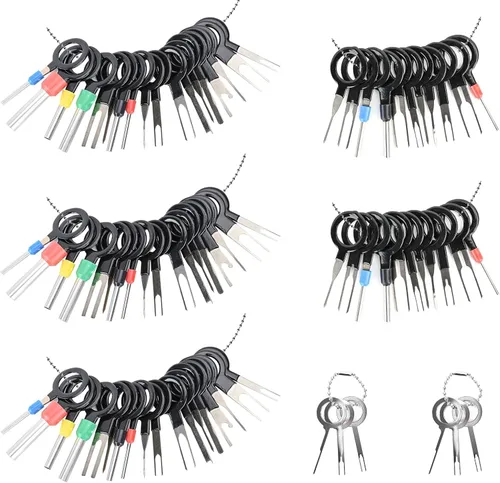 Vista 18 de Kikerike Kit de herramientas de extracción de terminales, 139 piezas, herramienta de desfilado, conector eléctrico, kit de herramientas
