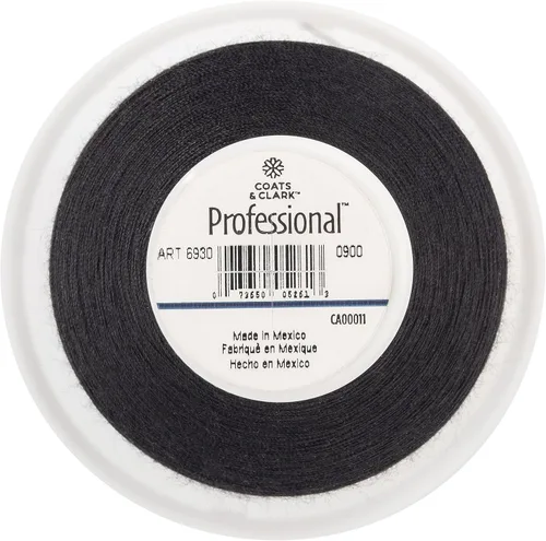 Vista 2 de Coats & Clark Hilo profesional multiusos, 3000 yardas, negro