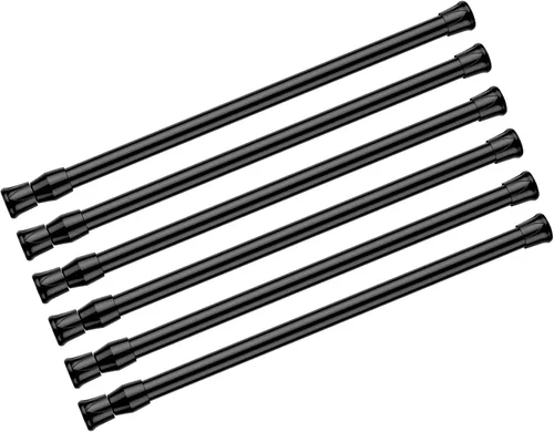 Vista 25 de AIZESI Varillas de cortina de tensión de resorte Barra de tensión corta (blanco, 8" a 12"-2Pcs)