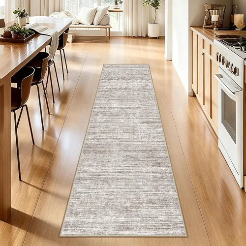 Vista 95 de Alfombra de pasillo lavables de 2 x 5, moderna alfombra abstracta para corredor, alfombra de pasillo de cocina ultrafina con respaldo