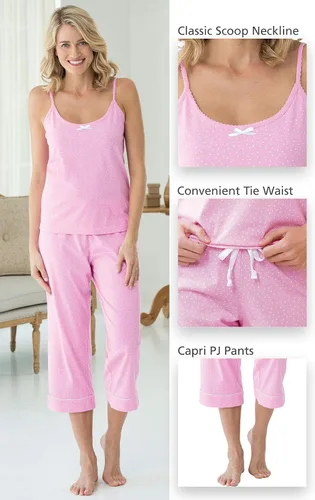 Vista 3 de PajamaGram Pajamas For Women - Womens Sleepwear, Tank & Capri Set
